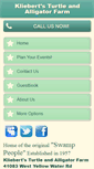 Mobile Screenshot of kliebertgatortours.com